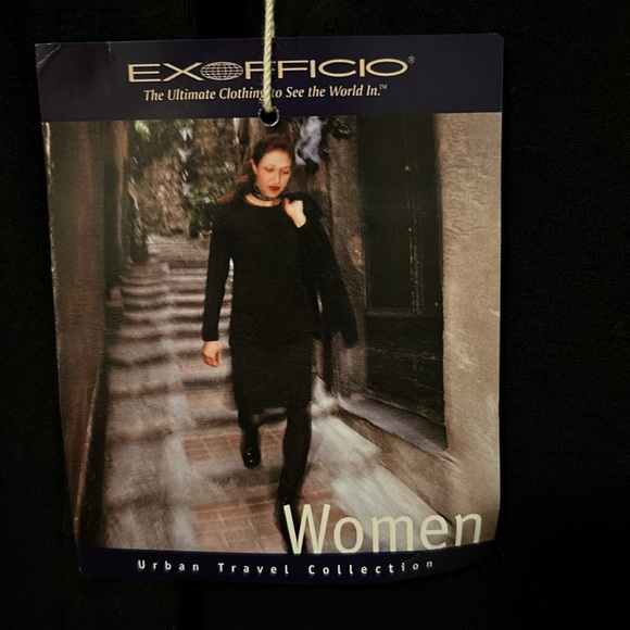 Exofficio travel cardigan, black, NWT, SZ XL - Picture 2 of 5